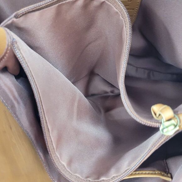 Vintage Fossil‎ Hobo Leather Patchwork Studded Embroidered Shoulder Bag Brown - Picture 12 of 15